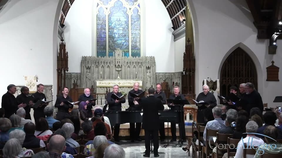 A still from CoroAllegro performing ""The Midnight Ride of Paul Revere" by Mark Patterson"
